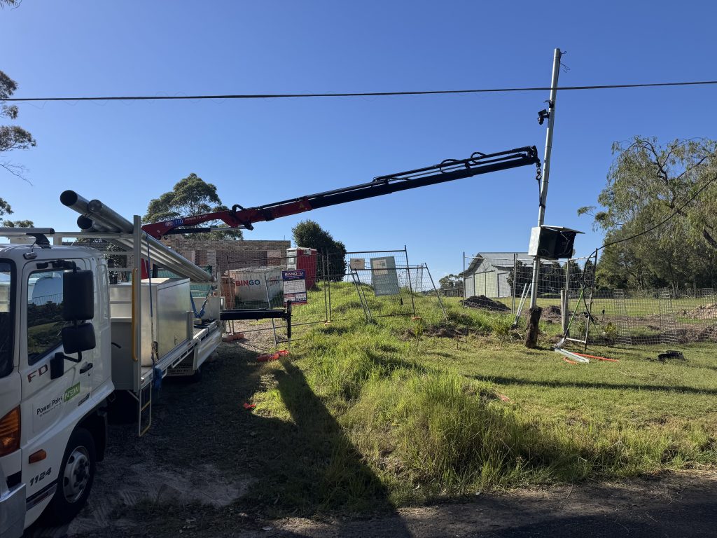 Private Power Pole Installation & Power Supply Relocation Terry Hills